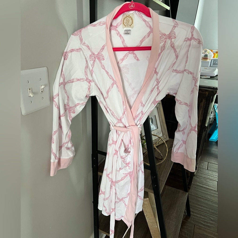 The Beaufort Bonnet Co Ready or not robe in palm beach pink